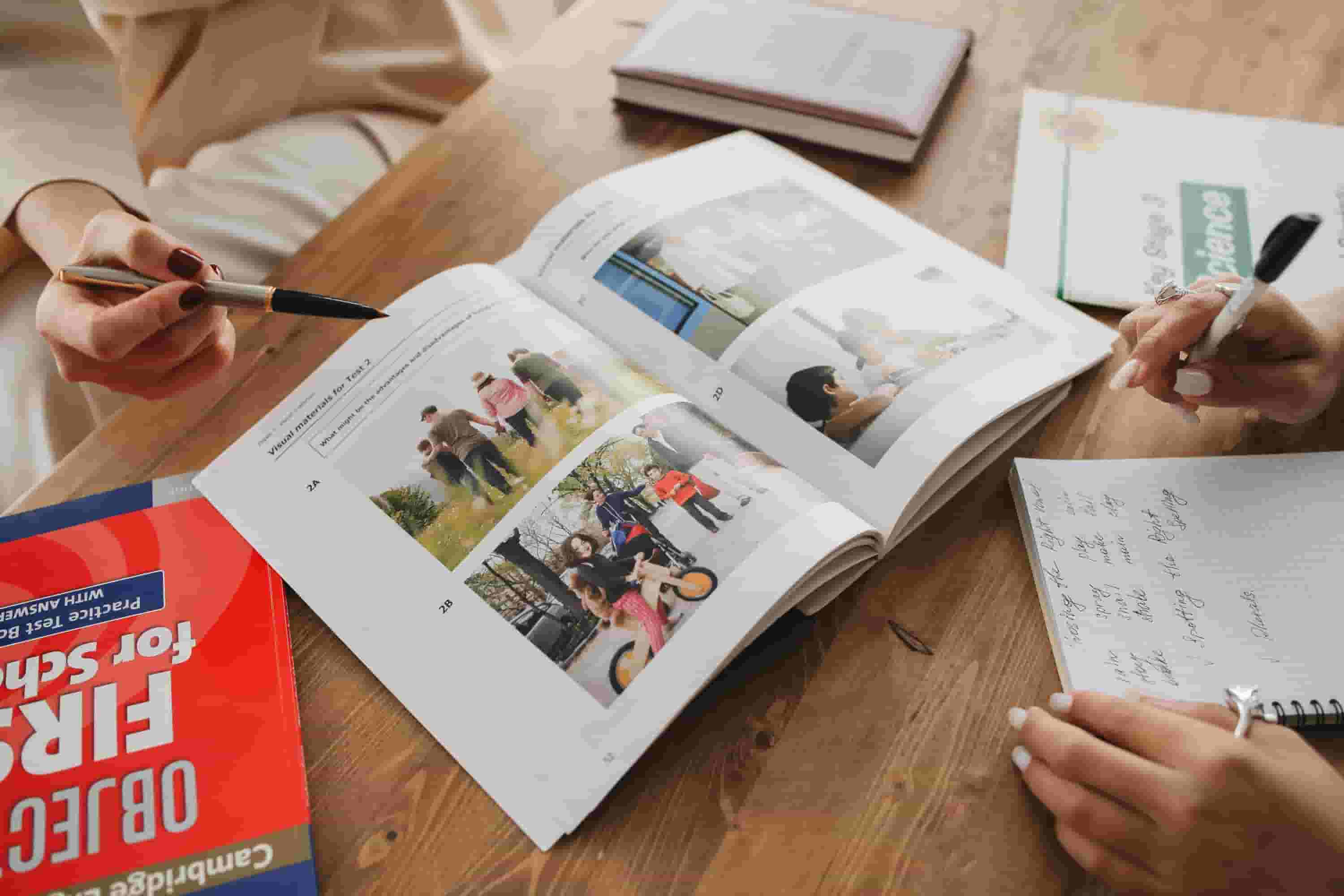 Personalized AI language lesson plan on screen